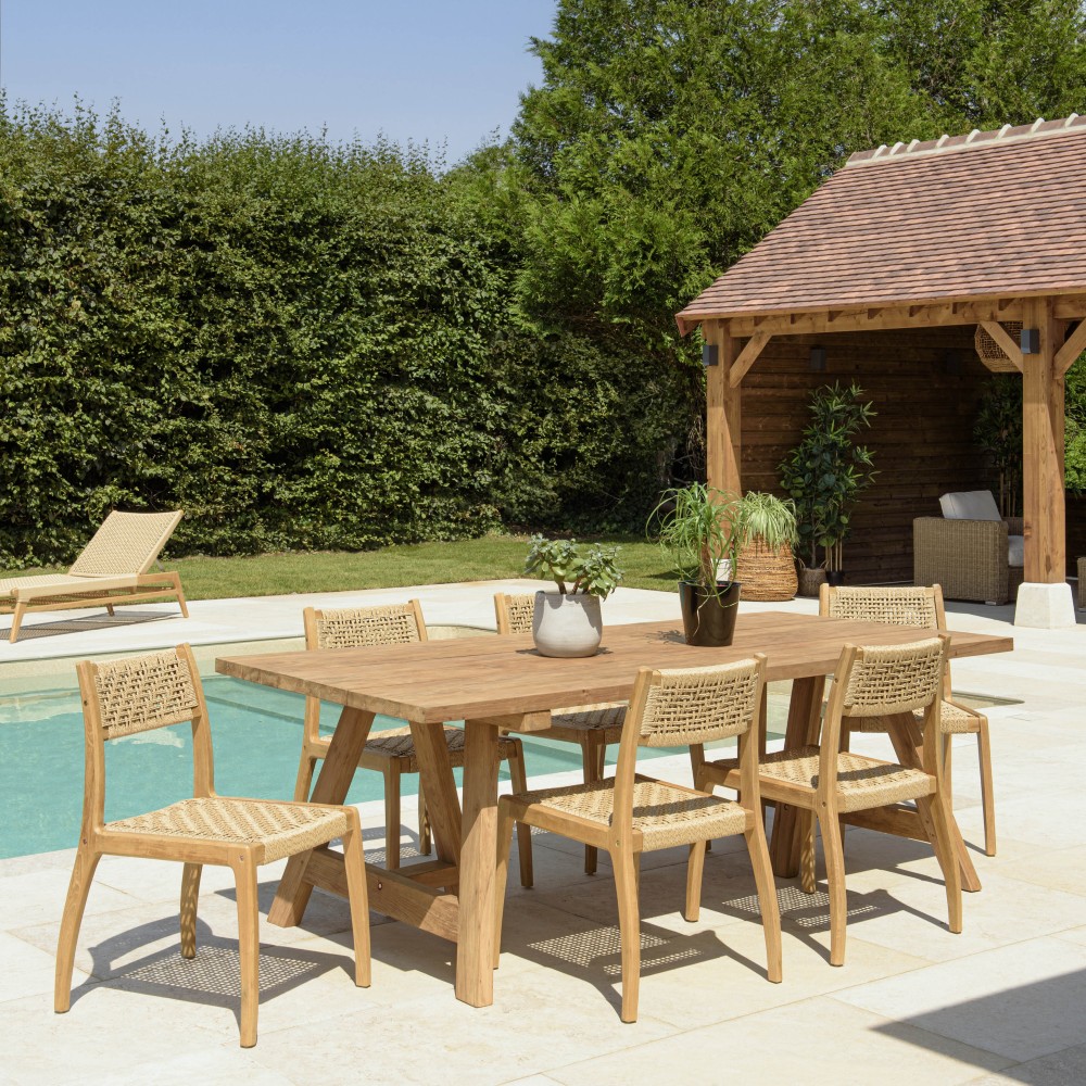 VALERIA - Set Recycled Teak Garden Furniture Set VALERIA - Set Recycled Teak Garden Furniture Set