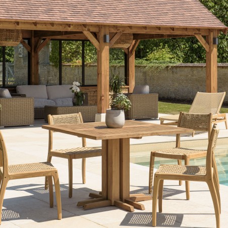 VALERIA - Set no. 19 Recycled Teak Garden Furniture Set for 4 People