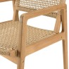 VALERIA - Recycled teak and synthetic rattan garden set for 4 people.