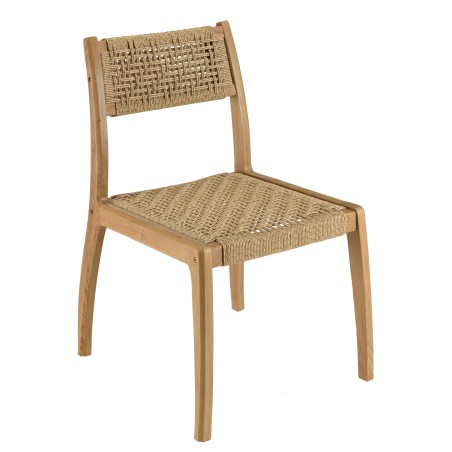 Lot n°26 VALERIA - Salon de jardin teck recyclé rotin synthétique