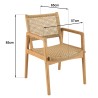VALERIA - Set no. 29 Recycled Teak and Synthetic Rattan Garden Furniture Set