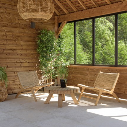 VALERIA - Set no. 34 Recycled Teak Garden Furniture Set for 2 People
