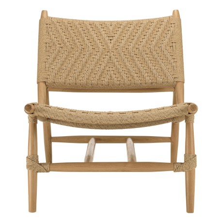 Salon de jardin VALERIA - Lot n°35 en teck recyclé et rotin synthétique