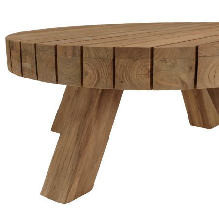 Salon de jardin VALERIA - Lot n°35 en teck recyclé et rotin synthétique