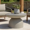 Table basse ronde HECTOR 70x70cm effet béton