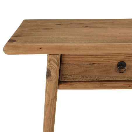 Console SANDY - Bois pin recyclé 2 tiroirs