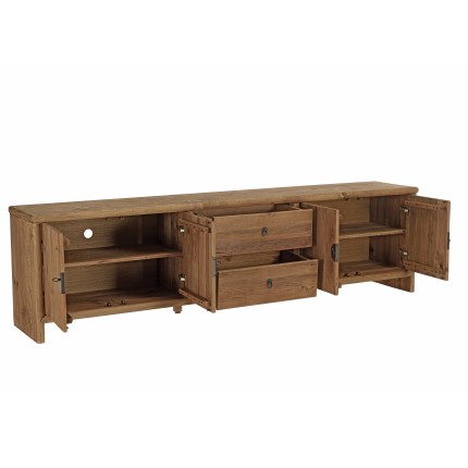 Meuble TV SANDY en pin recyclé 240cm