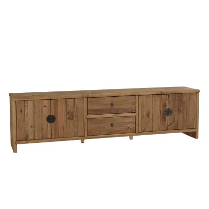 Meuble TV SANDY en pin recyclé 240cm