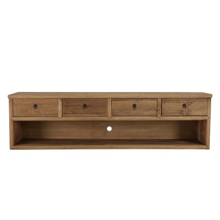 SANDY - TV Stand with 4 Drawers and 1 Niche, 200cm Recycled Pine Wood