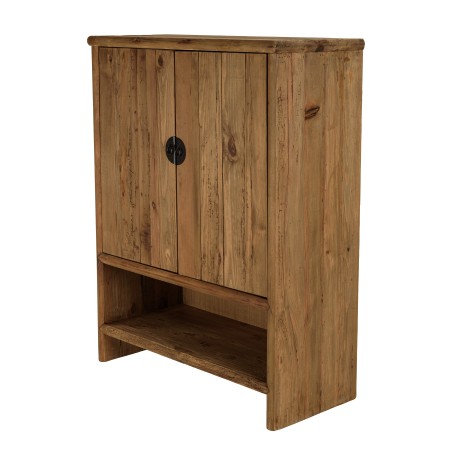 SANDY - Recycled Pine Wood Sideboard with 2 Doors and 1 Niche