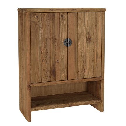 Buffet SANDY - Bois pin recyclé 2 portes 1 niche