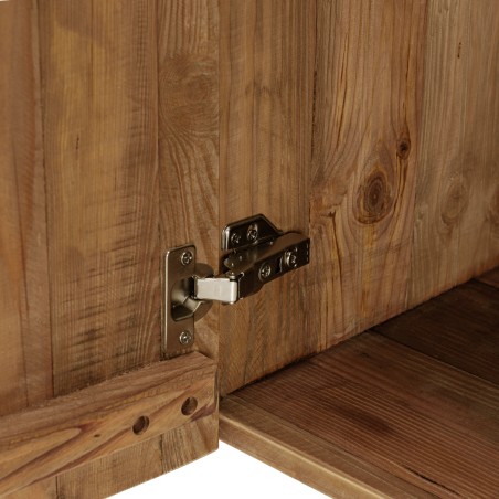 Buffet en pin recyclé SANDY - Meuble de rangement 4 portes