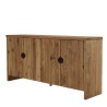 Buffet en pin recyclé SANDY - Meuble de rangement 4 portes