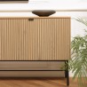 Buffet SCOTT 4 portes décor effet bois