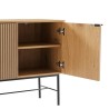 Buffet SCOTT 4 portes décor effet bois
