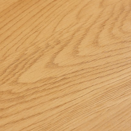 Table basse SCOTT - Décor effet bois et rainures noires