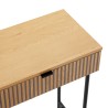 SCOTT Console Table with 2 Drawers - Black/Natural Wood Finish