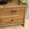 SANDY TV Stand - Recycled Pine Wood - 155cm - 2 Drawers & 2 Doors