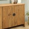 Buffet en pin recyclé SANDY - Meuble de rangement 4 portes