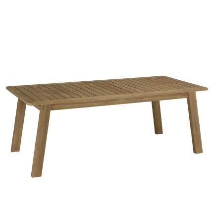 Table à manger de jardin CELESTIN en acacia 200x95cm