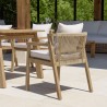 Lot de 2 fauteuils CELESTIN acacia/cordage synth. beige