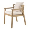 Lot de 2 fauteuils CELESTIN acacia/cordage synth. beige