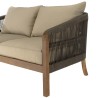 Salon de jardin CELESTIN 4 places en acacia et cordage
