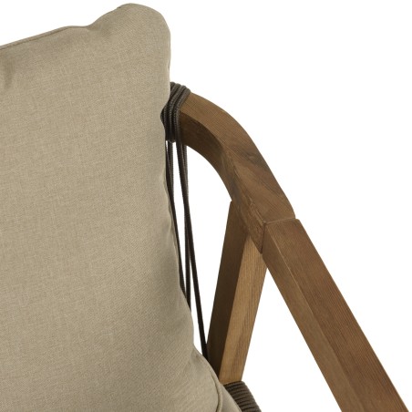 Celestin 6-Seater Garden Furniture Set in Acacia/Pine Green Rope