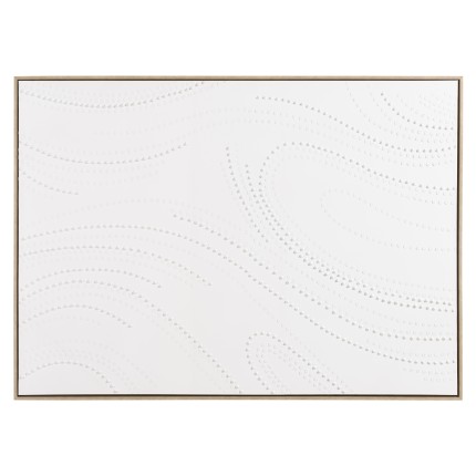 Décoration murale HOMER blanche à points 103x143cm