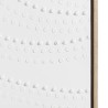 HOMER Wall Decoration 103x143cm White with Dots - Natural Frame