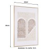 HOMER Wall Decoration 63x93cm Abstract Shapes No. 2 - Natural Frame