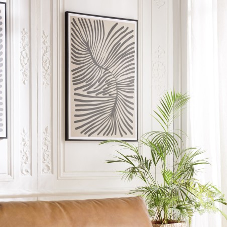 HOMER Wall Decoration B - Japanese Paper, Black Frame - 63x93cm