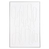 HOMER Wall Decoration - Abstract Lines 83x123cm, White Frame