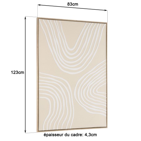 Cadre mural HOMER - Décoration moderne 83x123cm