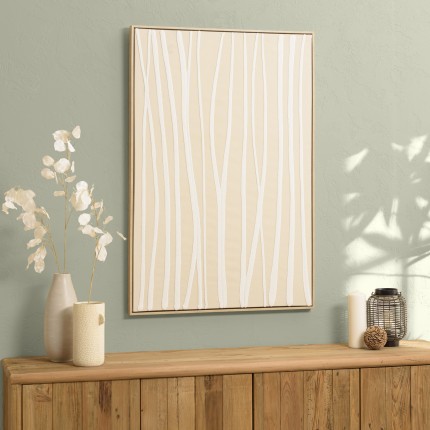 Décoration murale HOMER - Cadre naturel - 83x123cm