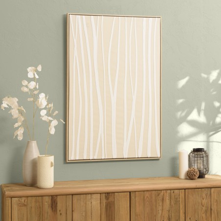 Décoration murale HOMER - Cadre naturel - 83x123cm