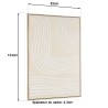 Décoration murale HOMER - 83x123cm, lignes abstraites