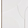 HOMER Wall Decoration - White Abstract Shapes in Relief 83x123cm
