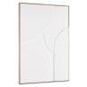 Décoration murale HOMER 83x123cm - Formes abstraites blanches en relief