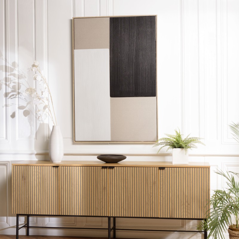 HOMER Wall Decoration 83x123cm - Two-Tone Frame - Mixed Materials HOMER Wall Decoration 83x123cm - Two-Tone Frame - Mixed Materials