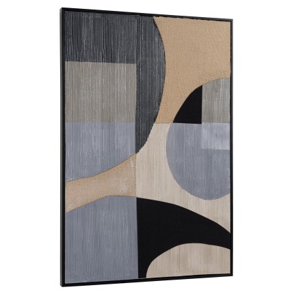HOMER Wall Decoration 83x123cm Abstract Shapes No. 1 - Black Frame