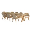 KALLY - Set no. 11 Recycled Teak & Rattan Garden Furniture Set