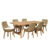 KALLY Set no. 22 - Recycled Teak & Rattan Garden Furniture Set