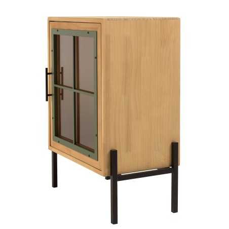Buffet HELENA - Style industriel - 1 porte vitrée