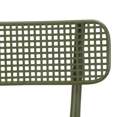 HELENA Bar Set - Pine & Green Metal - 1 Bar + 2 Stools