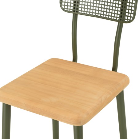 Ensemble bar HELENA - Pin et métal vert