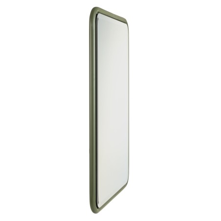 HELENA - Rectangular Mirror with Rounded Corners in Green Metal