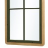 Miroir rectangulaire HELENA - Pin et métal vert