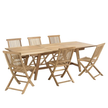 Salon de jardin en teck 8/10 personnes - Élégance et durabilité