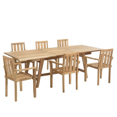 FUN Teak Garden Furniture Set for 8/10 People